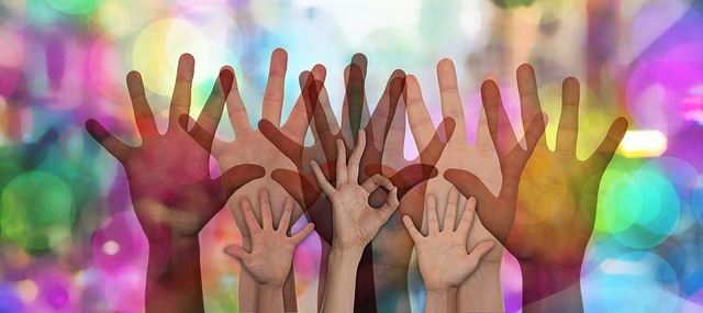 Raised hands