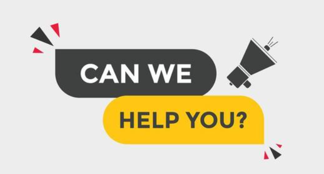 Can we help you? graphic