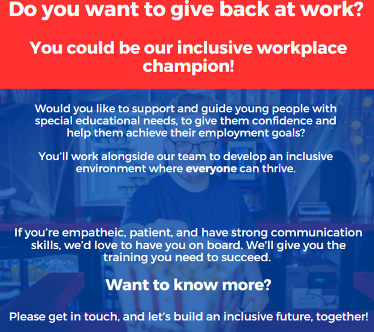 Workplace champion poster