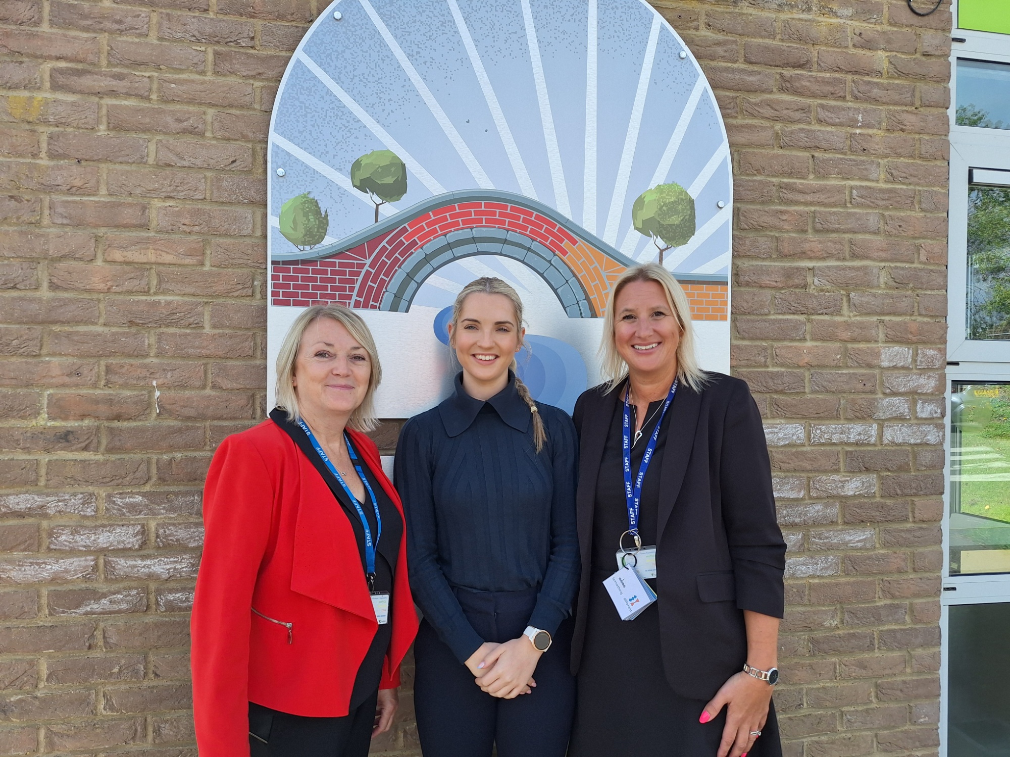 Rosie Wrighting with Julie and Tracy from Isebrook