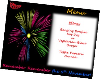 Example of a theme day menu 